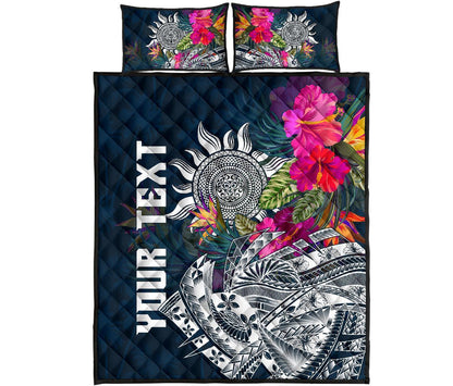 Polynesian Custom Personalised Quilt Bed Set - Summer Vibes