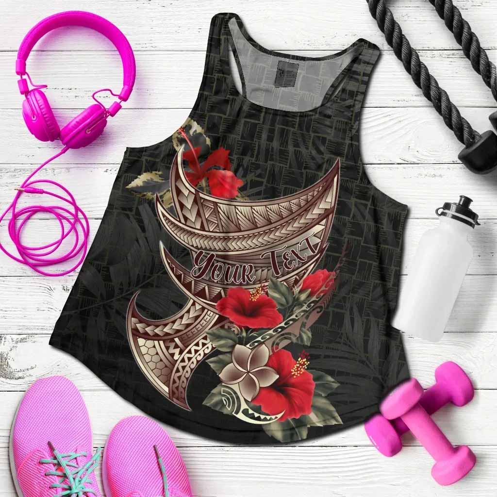 Polynesian Custom Personalised Women Racerback Tank - Polynesian Tribal Vintage Style