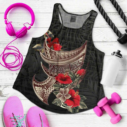 Polynesian Custom Personalised Women Racerback Tank - Polynesian Tribal Vintage Style