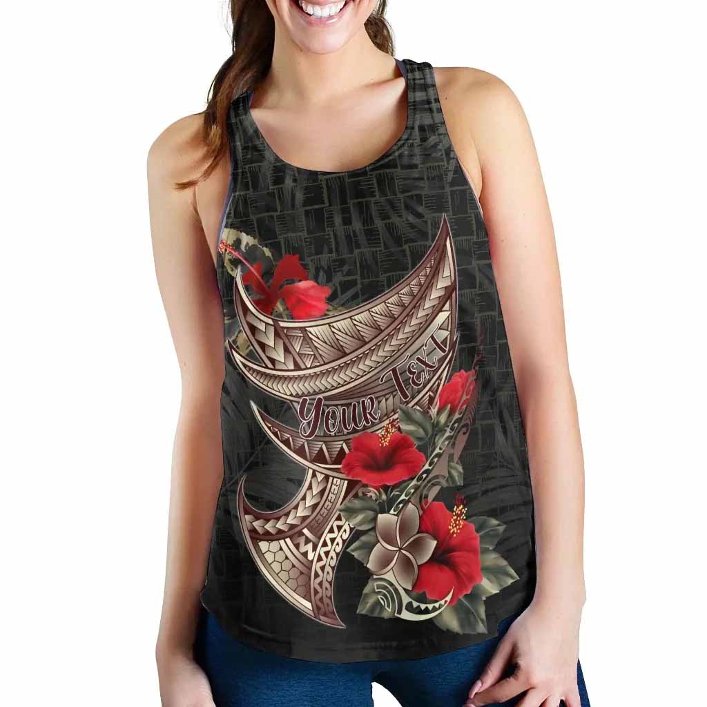 Polynesian Custom Personalised Women Racerback Tank - Polynesian Tribal Vintage Style