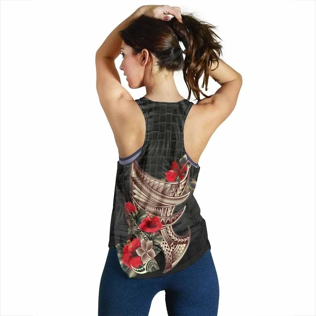 Polynesian Custom Personalised Women Racerback Tank - Polynesian Tribal Vintage Style