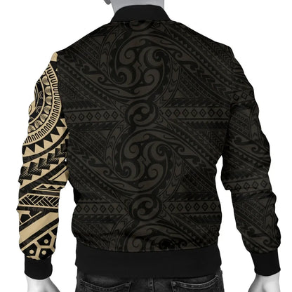 Polynesian Face Tattoo Style Bomber Jacket 2