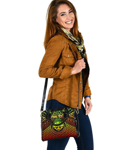 Polynesian Federated States Of Micronesia Personalised Shoulder Handbags- Reggae Vintage Polynesian Patterns