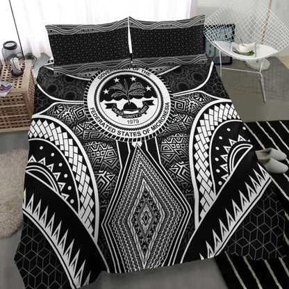 Polynesian FSM Bedding Set - Poly Pattern With Coa Federated States Of Micronesia