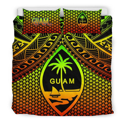 Polynesian Guam Bedding Set - Reggae Vintage Polynesian Patterns