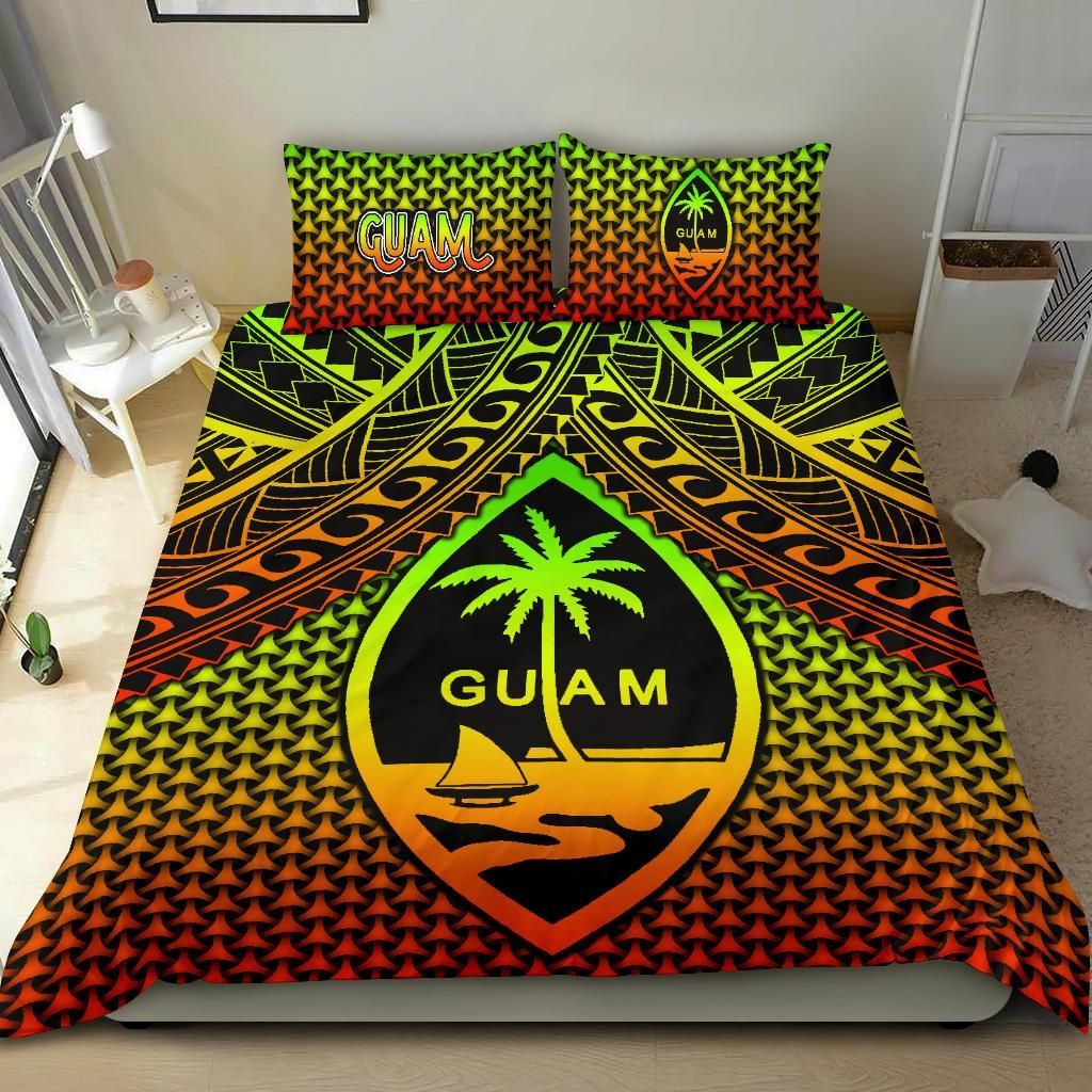 Polynesian Guam Bedding Set - Reggae Vintage Polynesian Patterns