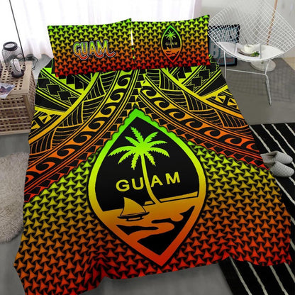 Polynesian Guam Bedding Set - Reggae Vintage Polynesian Patterns