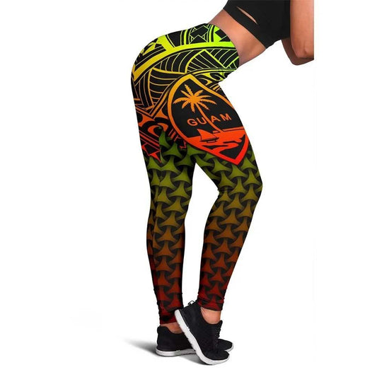 Polynesian Guam Legging - Reggae Vintage Polynesian Patterns