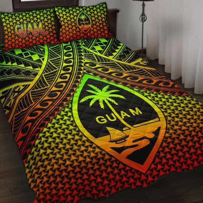 Polynesian Guam Quilt Bed Set - Reggae Vintage Polynesian Patterns