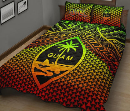 Polynesian Guam Quilt Bed Set - Reggae Vintage Polynesian Patterns
