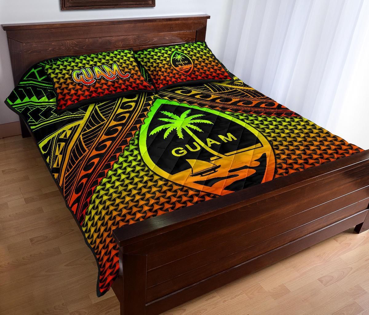 Polynesian Guam Quilt Bed Set - Reggae Vintage Polynesian Patterns