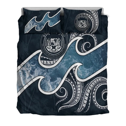 Polynesian Hawaii Bedding Set - Ocean Style (Coat Of Arms)