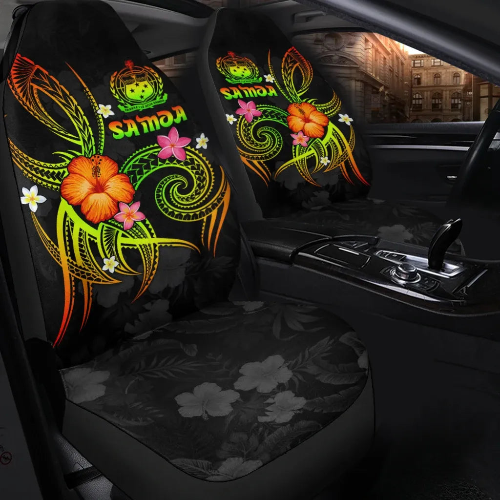 Polynesian Hawaii Car Seat Covers - Legend of Samoa (Reggae)