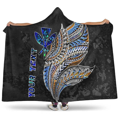 Polynesian Hawaii Custom Personalised Hooded Blanket - Polynesian Wings