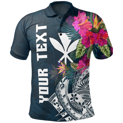 Polynesian Hawaii Custom Personalised Polo Shirt - Summer Vibes