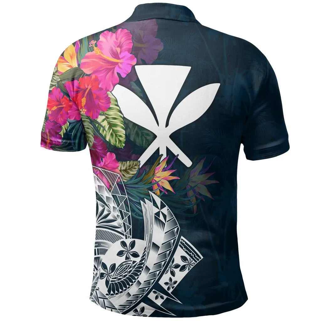 Polynesian Hawaii Custom Personalised Polo Shirt - Summer Vibes