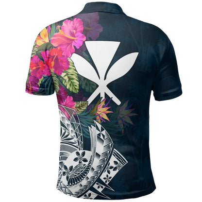 Polynesian Hawaii Custom Personalised Polo Shirt - Summer Vibes