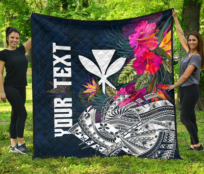 Polynesian Hawaii Custom Personalised Premium Quilt - Summer Vibes