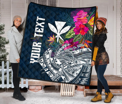 Polynesian Hawaii Custom Personalised Premium Quilt - Summer Vibes
