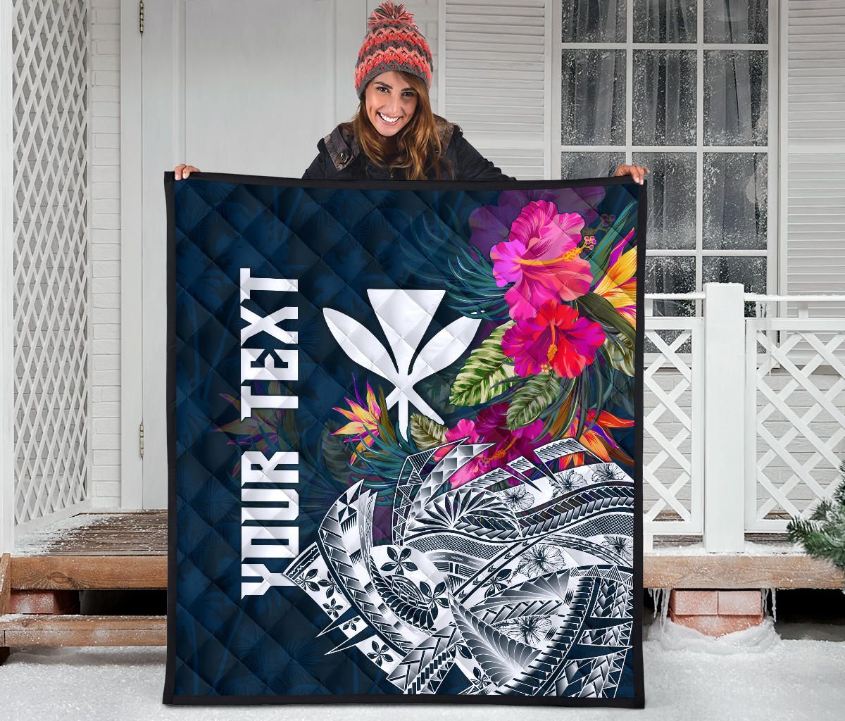 Polynesian Hawaii Custom Personalised Premium Quilt - Summer Vibes