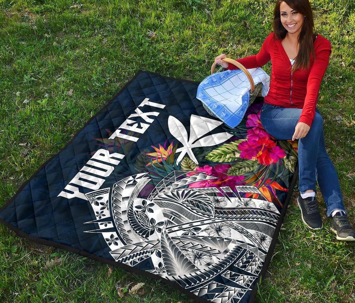 Polynesian Hawaii Custom Personalised Premium Quilt - Summer Vibes