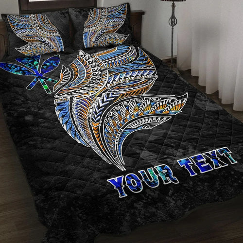 Polynesian Hawaii Custom Personalised Quilt Bed Set - Polynesian Wings