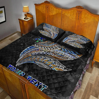 Polynesian Hawaii Custom Personalised Quilt Bed Set - Polynesian Wings