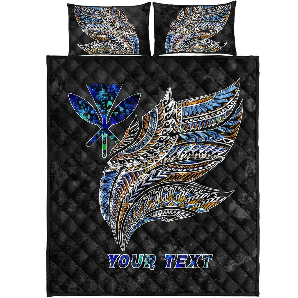 Polynesian Hawaii Custom Personalised Quilt Bed Set - Polynesian Wings