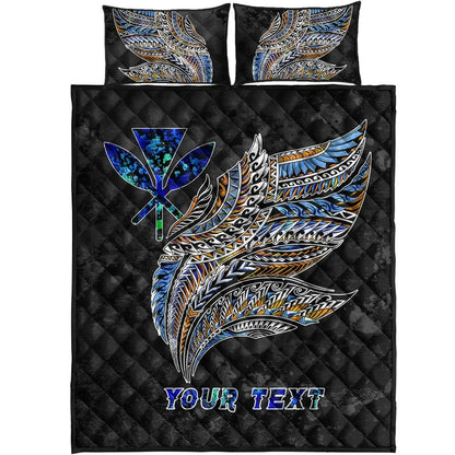 Polynesian Hawaii Custom Personalised Quilt Bed Set - Polynesian Wings