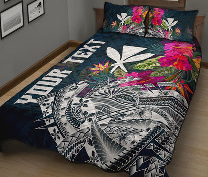 Polynesian Hawaii Custom Personalised Quilt Bed Set - Summer Vibes