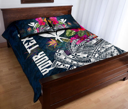Polynesian Hawaii Custom Personalised Quilt Bed Set - Summer Vibes