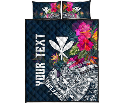 Polynesian Hawaii Custom Personalised Quilt Bed Set - Summer Vibes