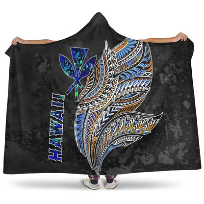 Polynesian Hawaii Hooded Blanket - Polynesian Wings