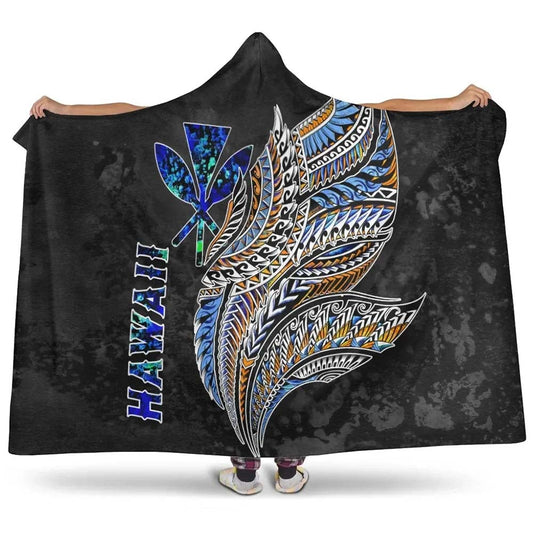 Polynesian Hawaii Hooded Blanket - Polynesian Wings