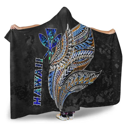 Polynesian Hawaii Hooded Blanket - Polynesian Wings