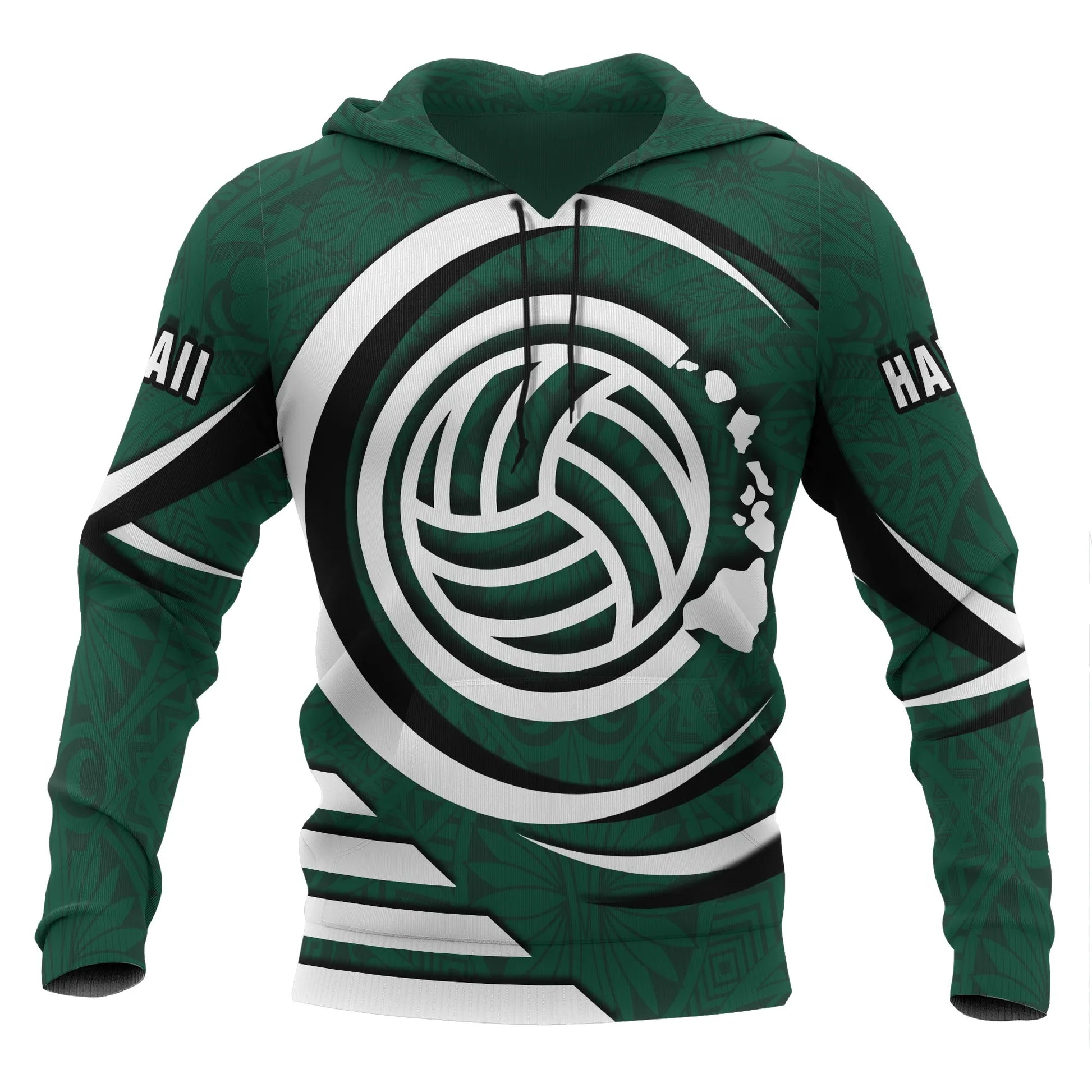 Polynesian Hawaii Hoodie - Volleyball Hawaii Map