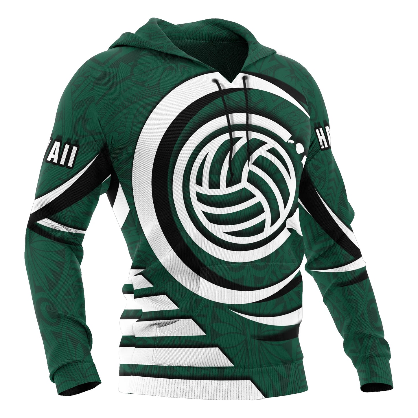 Polynesian Hawaii Hoodie - Volleyball Hawaii Map