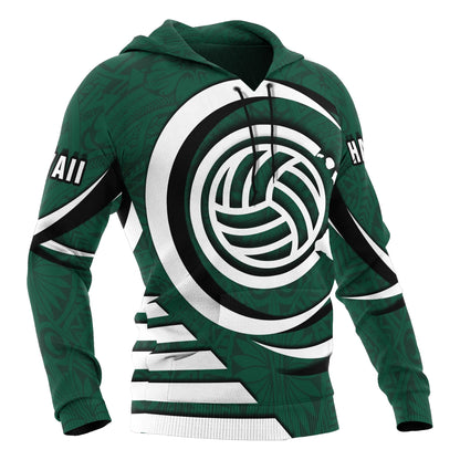 Polynesian Hawaii Hoodie - Volleyball Hawaii Map