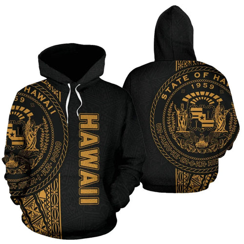 Polynesian Hawaii Hoodie - Yellow Line