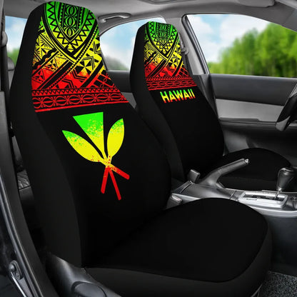Hawaii Car Seat Covers - Hawaii Kanaka Maoli Polynesian Reggae Horizontal