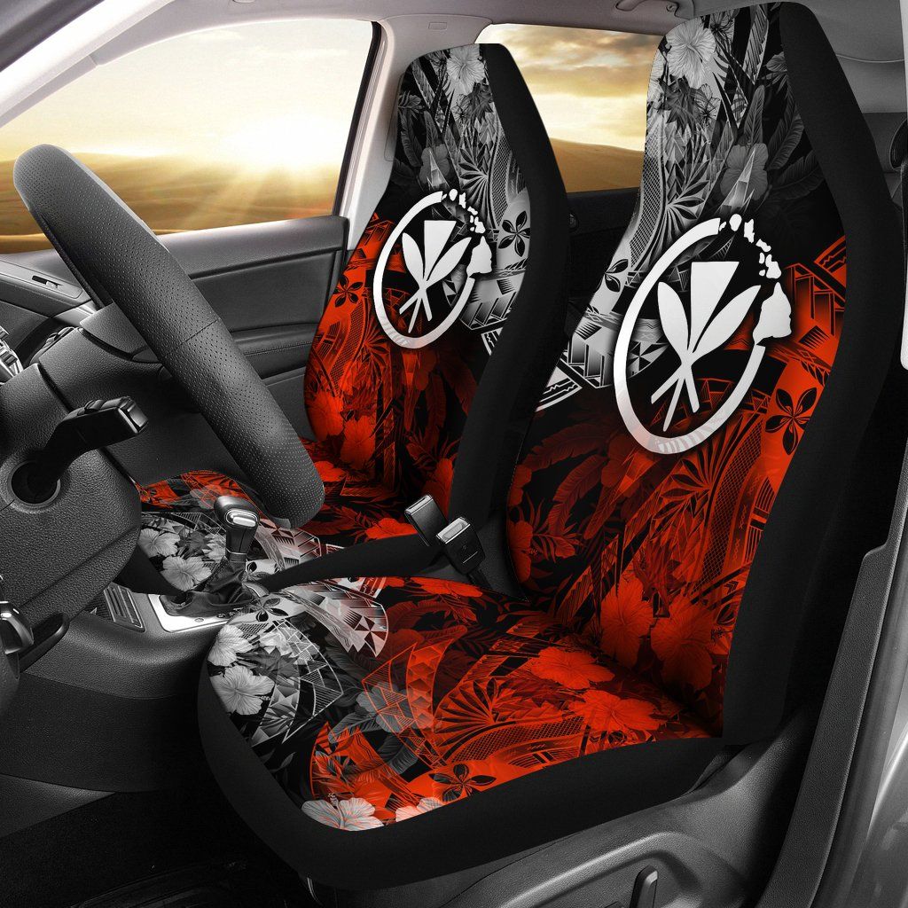 Polynesian Hawaii Kanaka Maoli Car Seat Covers - Vintage Polynesian Style