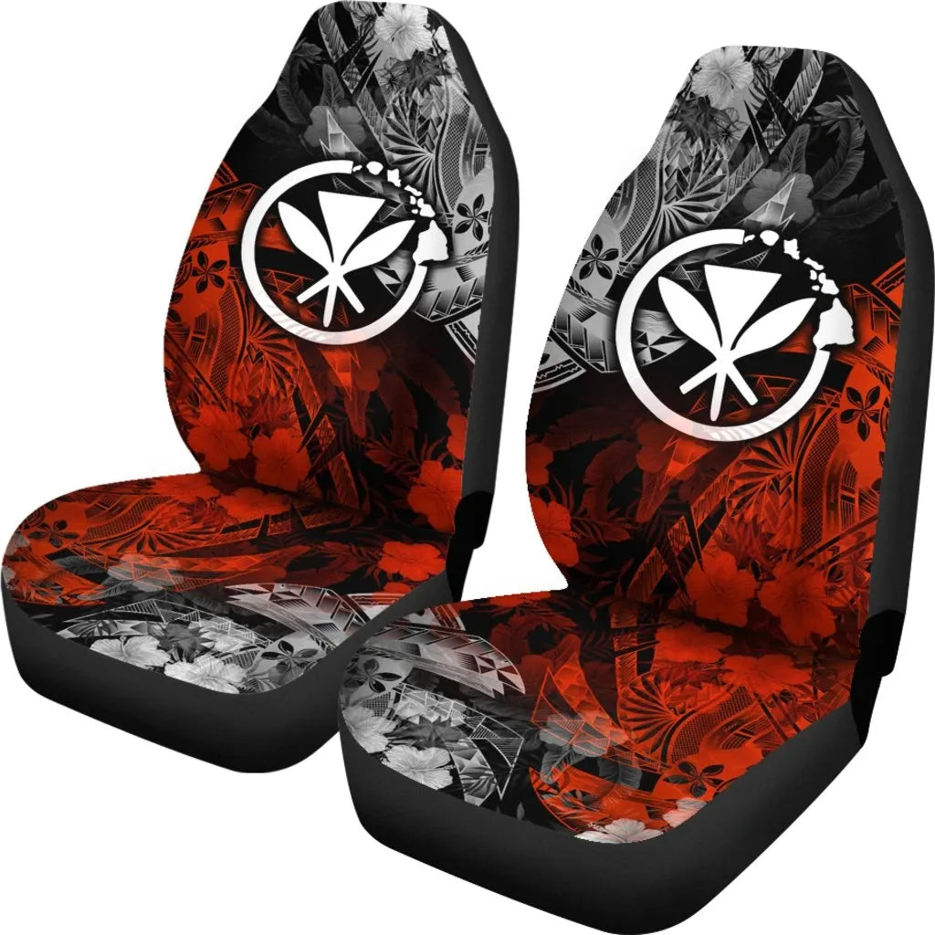 Polynesian Hawaii Kanaka Maoli Car Seat Covers - Vintage Polynesian Style