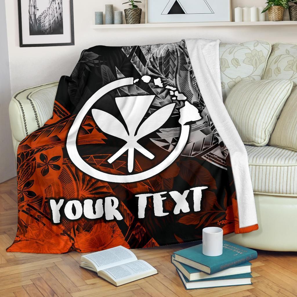 Polynesian Hawaii Kanaka Maoli Personalised Premium Blanket - Vintage Polynesian Style