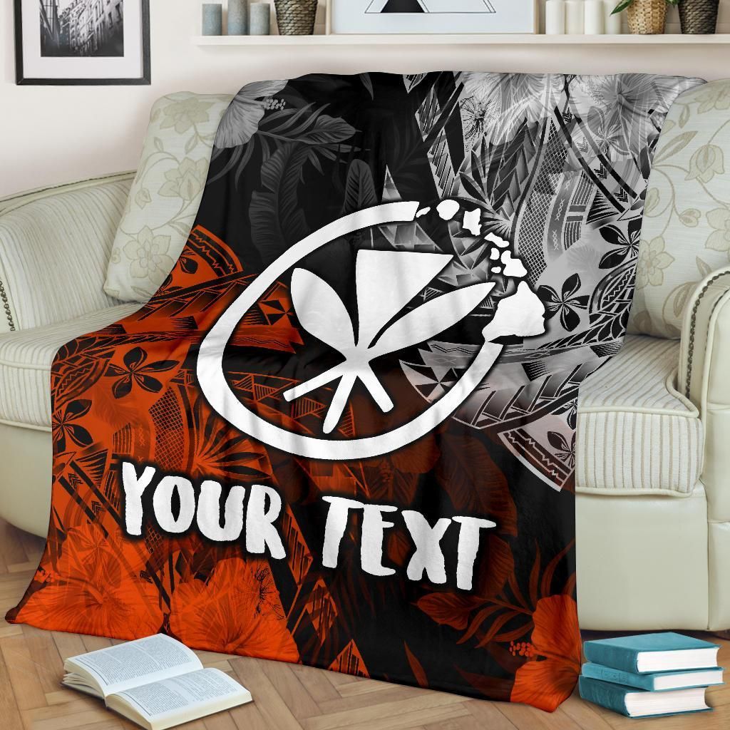 Polynesian Hawaii Kanaka Maoli Personalised Premium Blanket - Vintage Polynesian Style