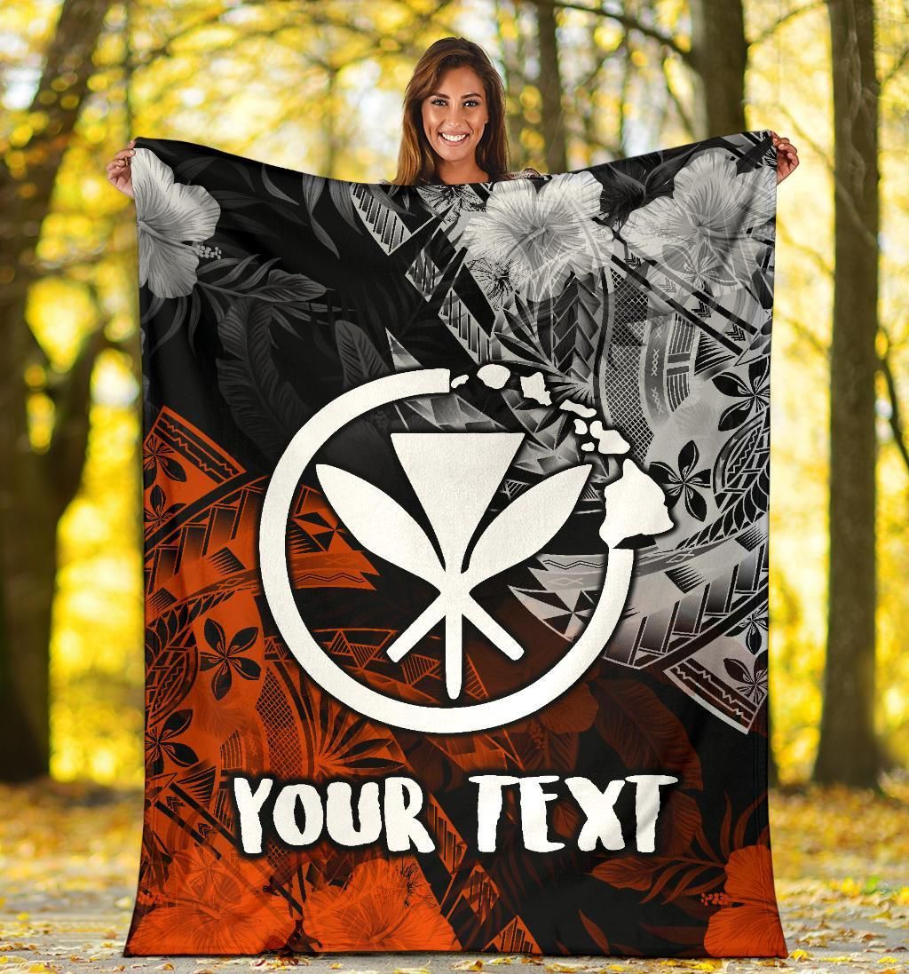 Polynesian Hawaii Kanaka Maoli Personalised Premium Blanket - Vintage Polynesian Style