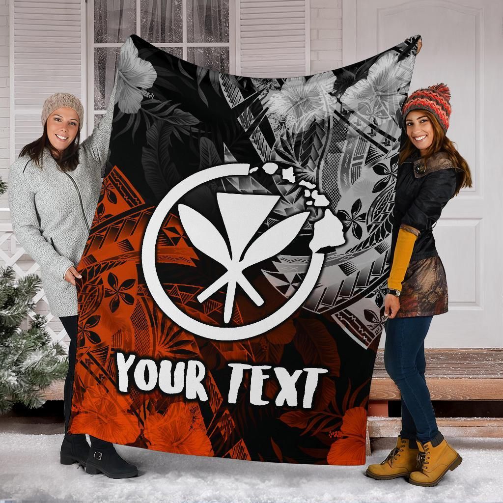 Polynesian Hawaii Kanaka Maoli Personalised Premium Blanket - Vintage Polynesian Style