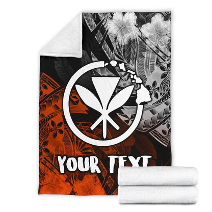 Polynesian Hawaii Kanaka Maoli Personalised Premium Blanket - Vintage Polynesian Style