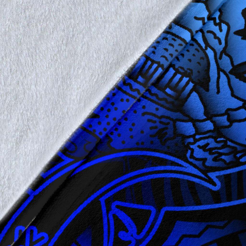 Polynesian Hawaii (Kanaka Maoli) Premium Blanket - Blue Turtle Homeland