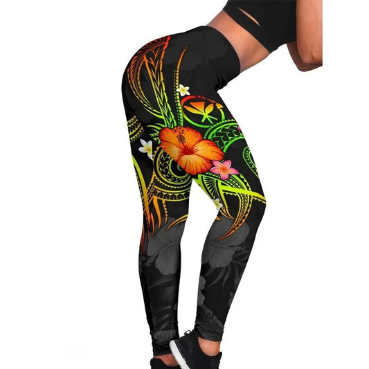 Polynesian Hawaii Legging - Legend of Kanaka Maoli (Reggae)