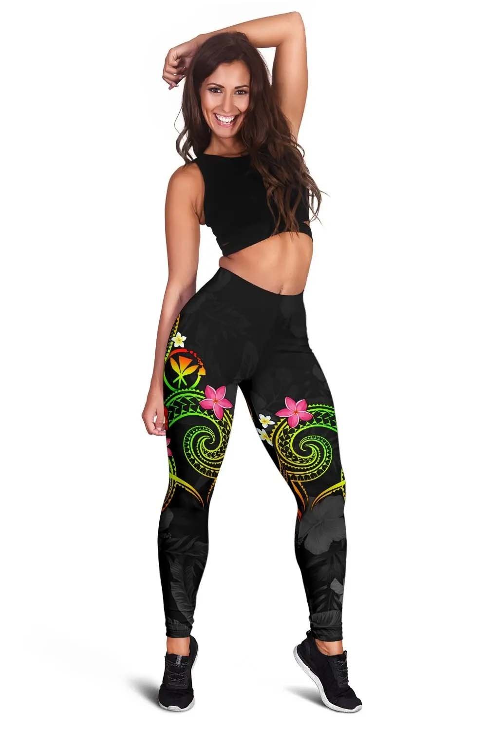 Polynesian Hawaii Legging - Legend of Kanaka Maoli (Reggae)